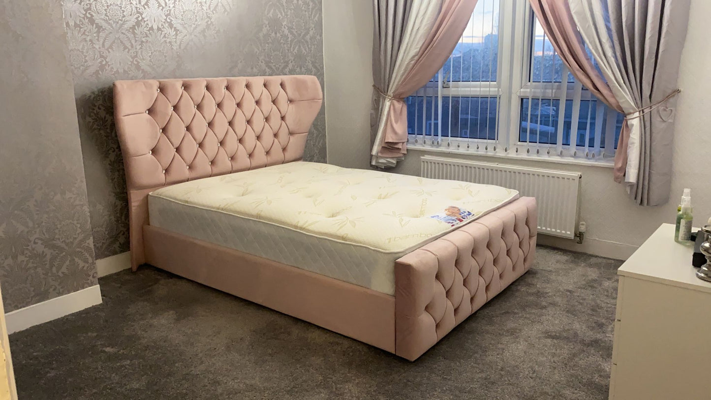 Chesterfield Wingback "Ottoman" FRAME ONLY