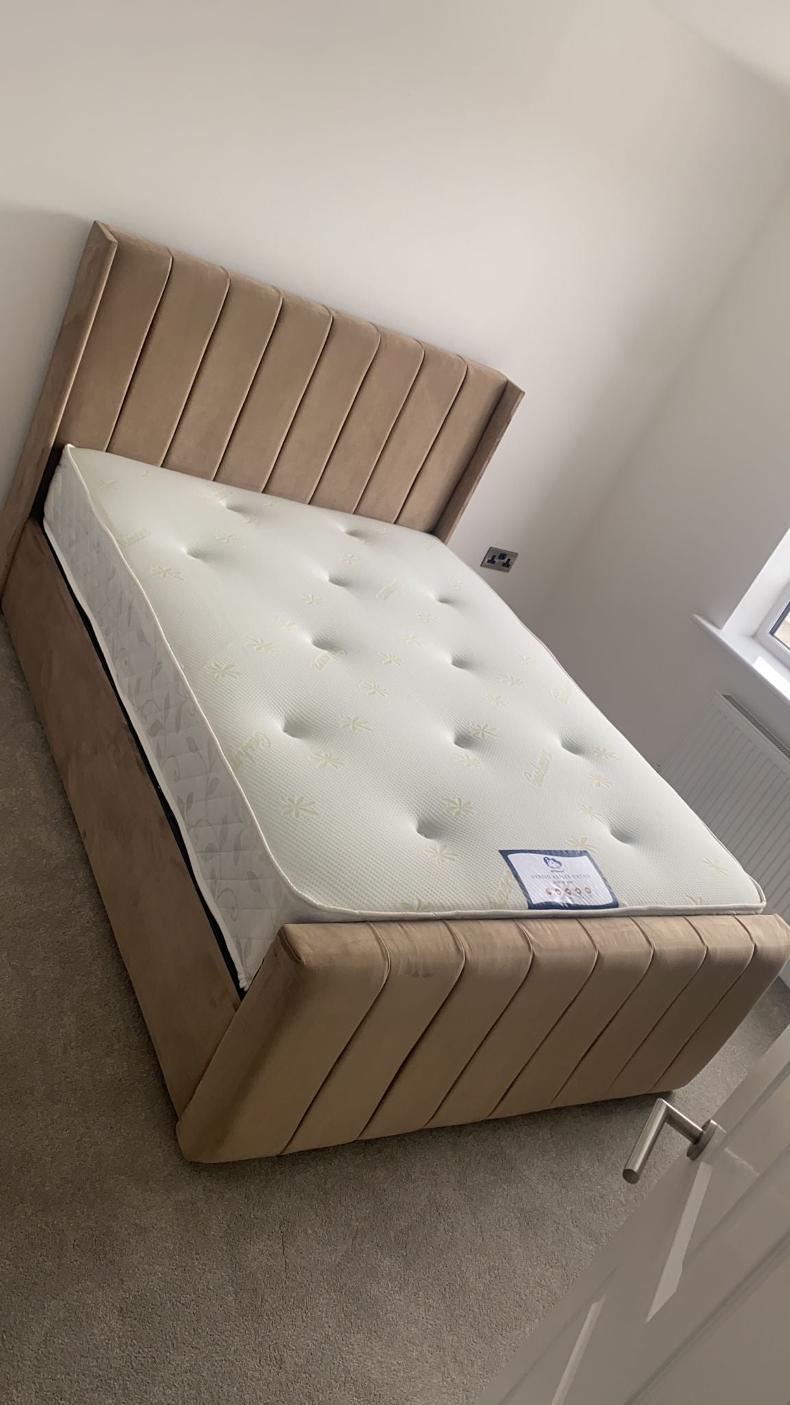 Allistair Panel Bed "Ottomon" Frame & Mattress Package