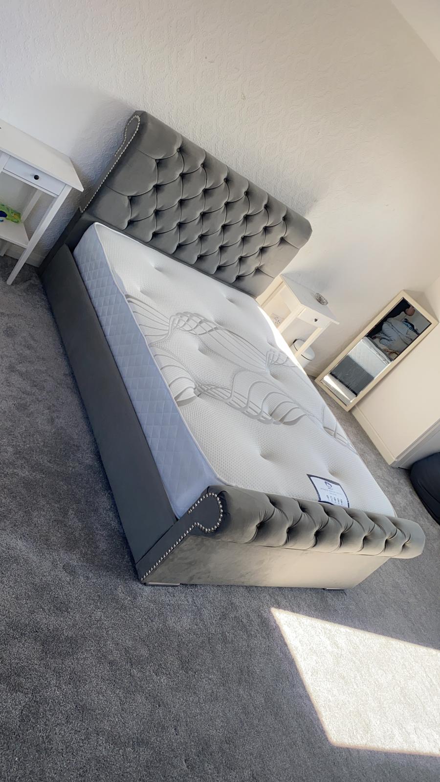 Chesterfield Sleigh Bed "Ottomon" FRAME ONLY