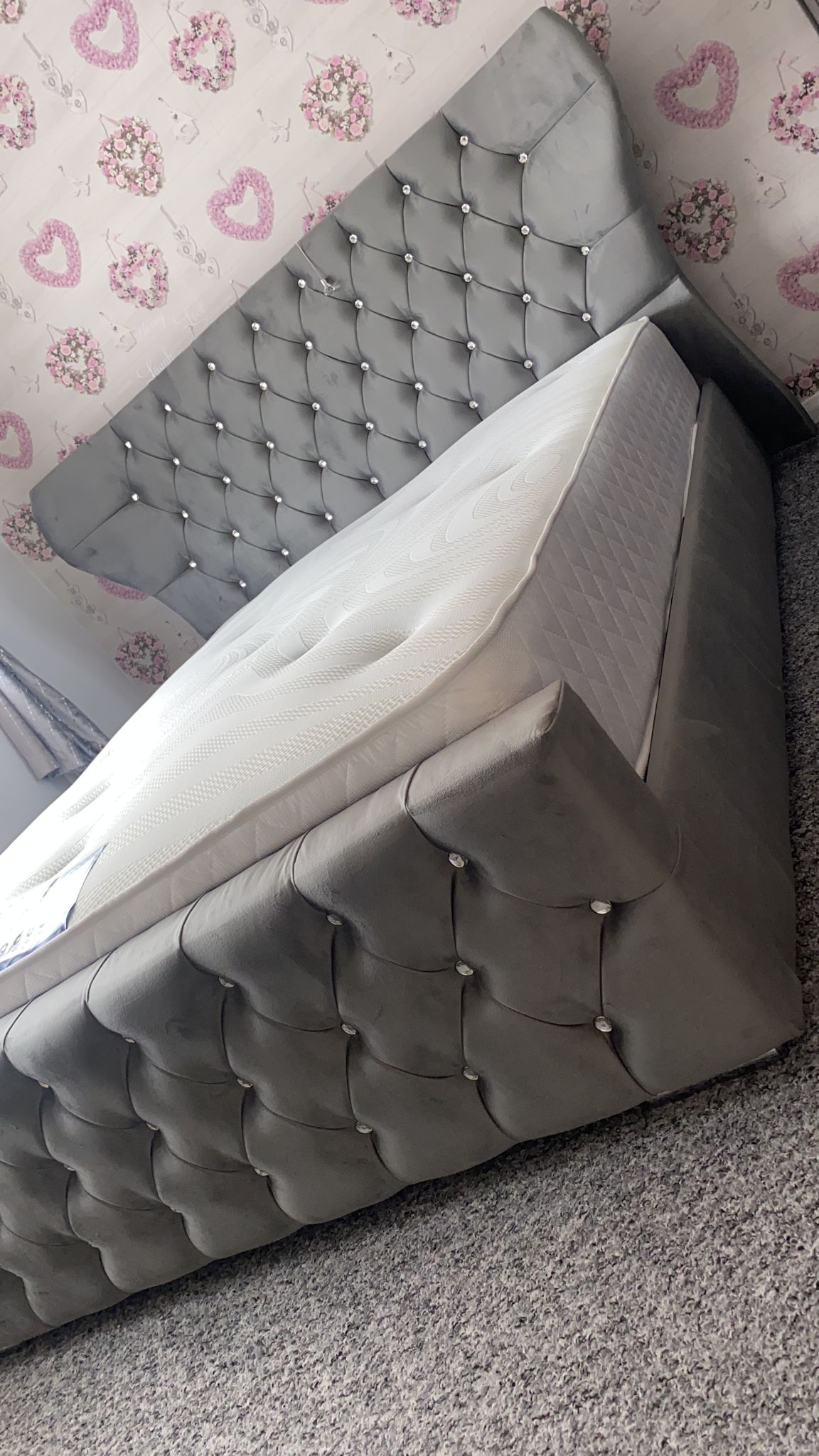 Chesterfield Wingback "Ottoman" FRAME ONLY