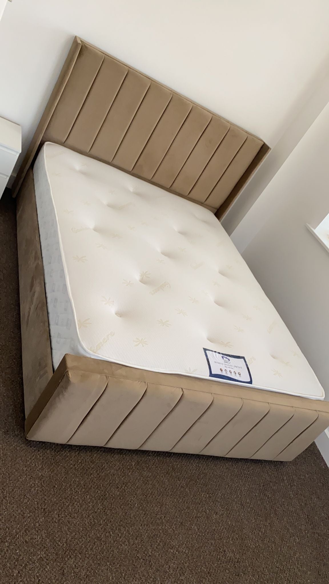 Allistair Panel Bed "Ottomon" Frame & Mattress Package