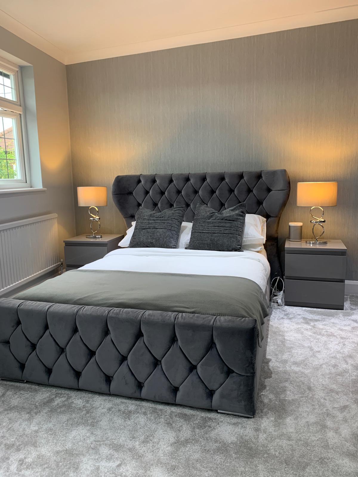 Chesterfield Wingback "Ottoman" FRAME ONLY