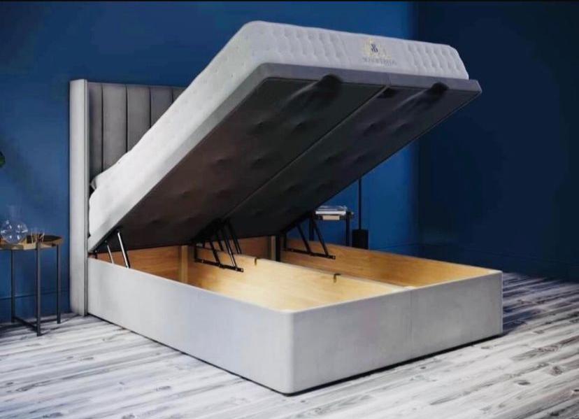 Divan Fully Wooden "Ottomon" Frame & Hybrid Mattress Package