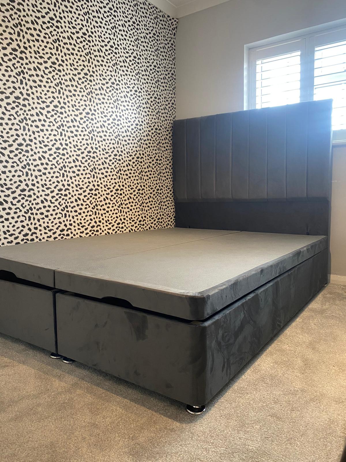 Divan Fully Wooden "Ottomon" Frame & Hybrid Mattress Package