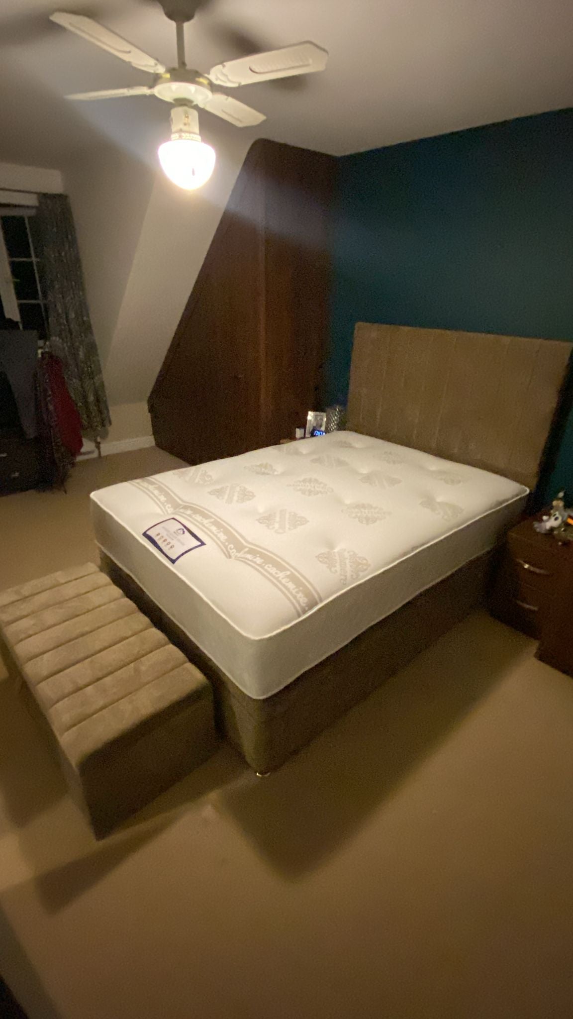 Divan Fully Wooden "Ottomon" Frame & Hybrid Mattress Package
