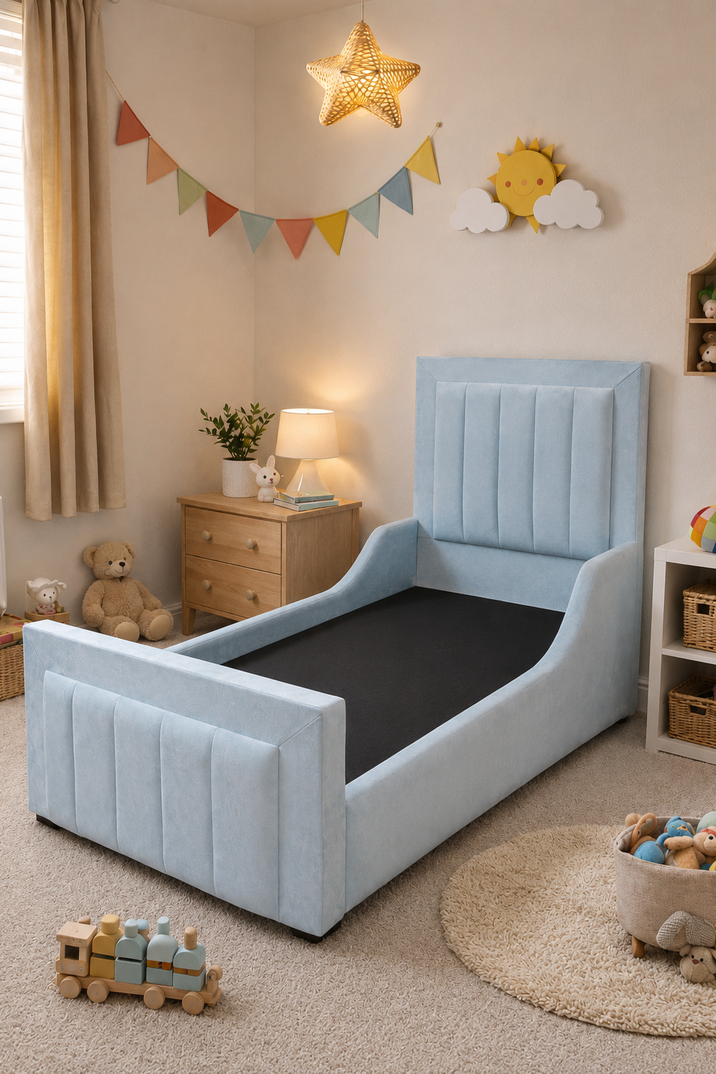 Elaya Panel Bed & Mattress Package