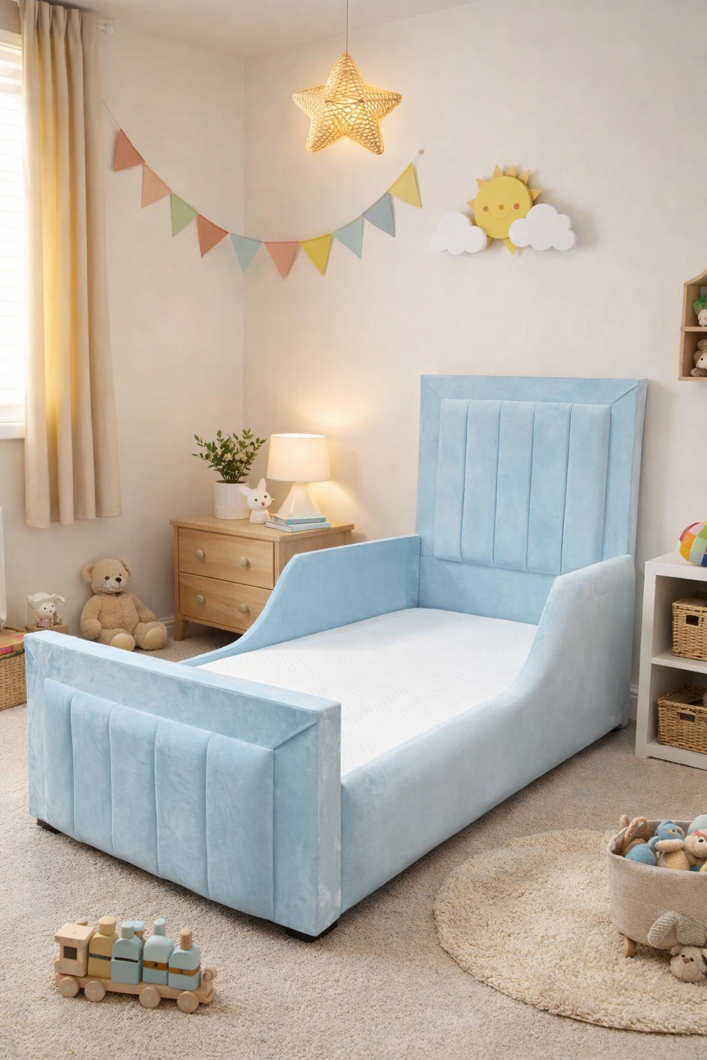 Elaya Panel Bed & Mattress Package