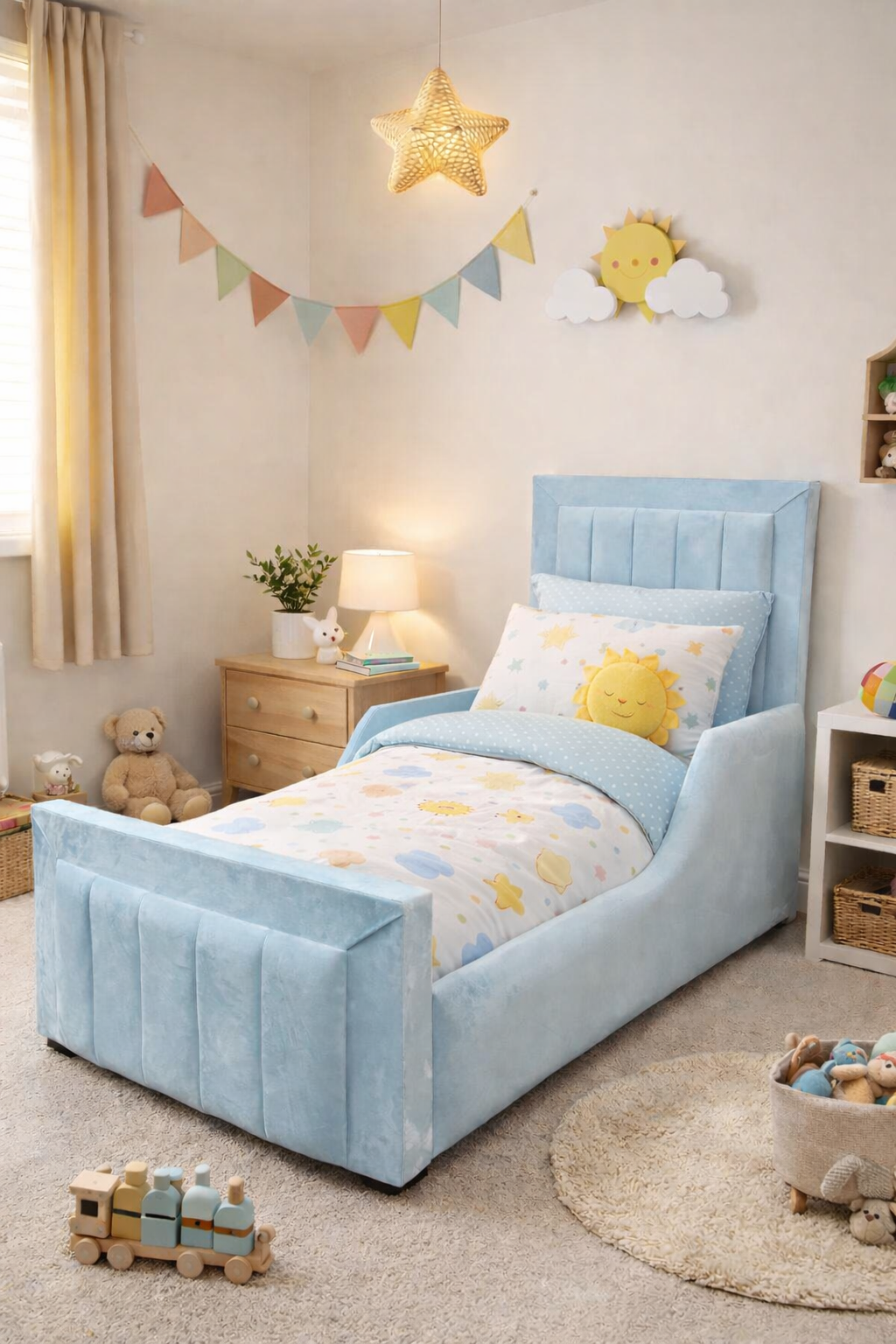 Elaya Panel Bed & Mattress Package