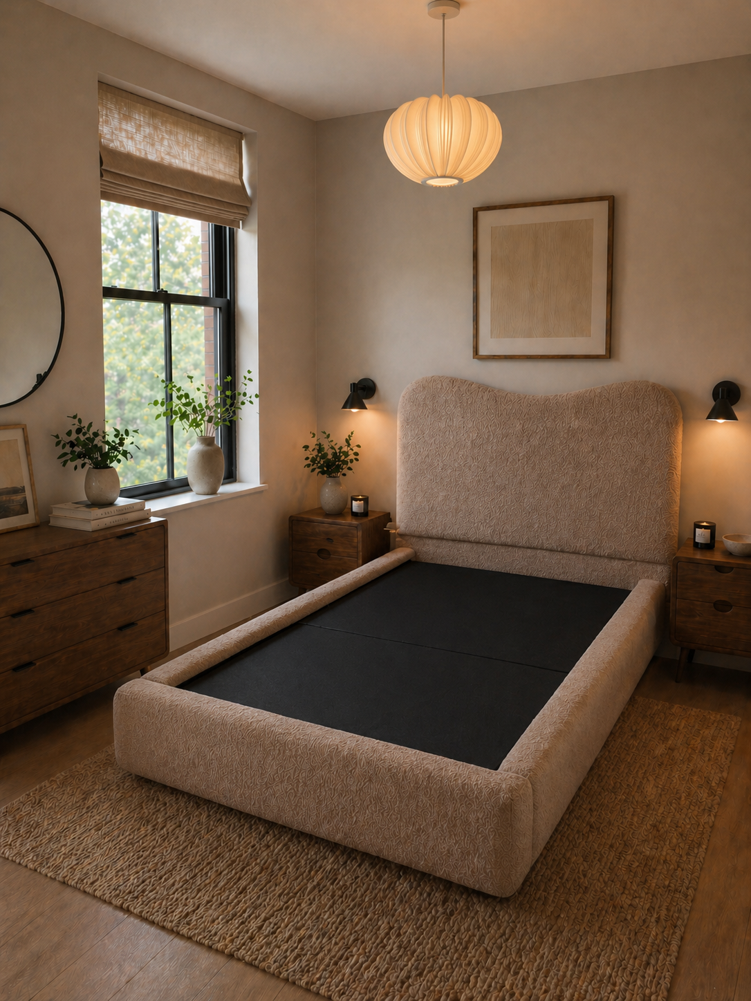 Boucle Cloud Bed & Mattress
