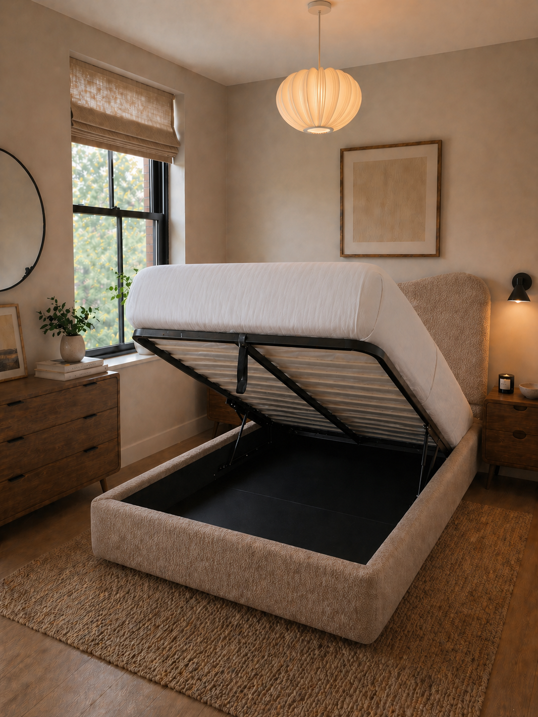 Boucle Cloud Bed & Mattress