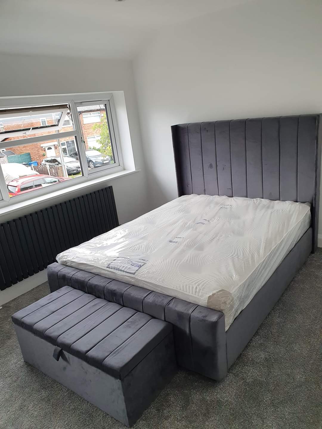 Allistair Panel Bed "Ottomon" Frame & Mattress Package