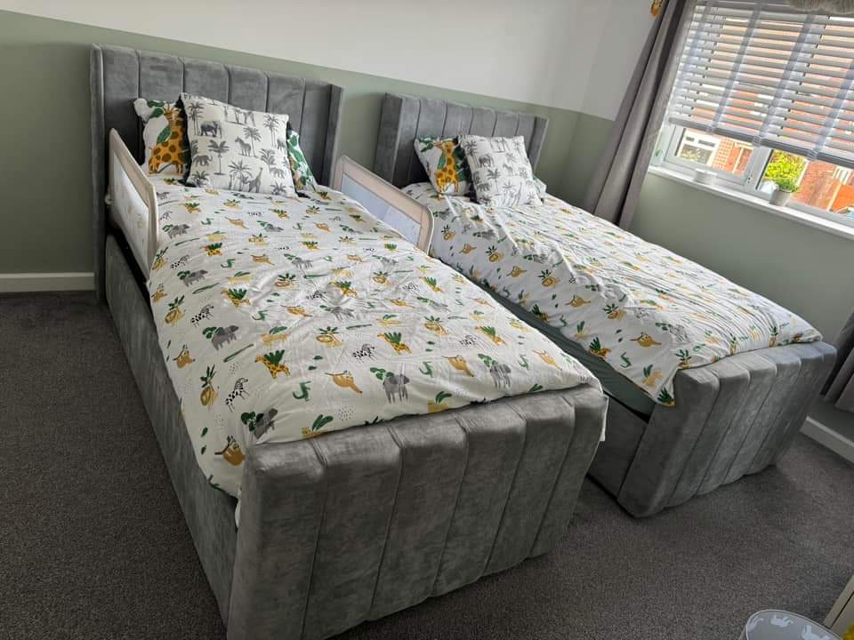 Allistair Panel Bed "Ottomon" Frame & Mattress Package