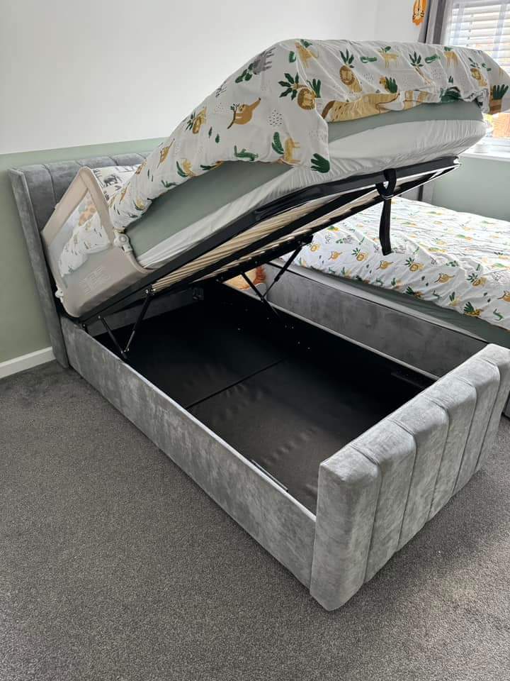 Allistair Panel Bed "Ottomon" Frame & Mattress Package