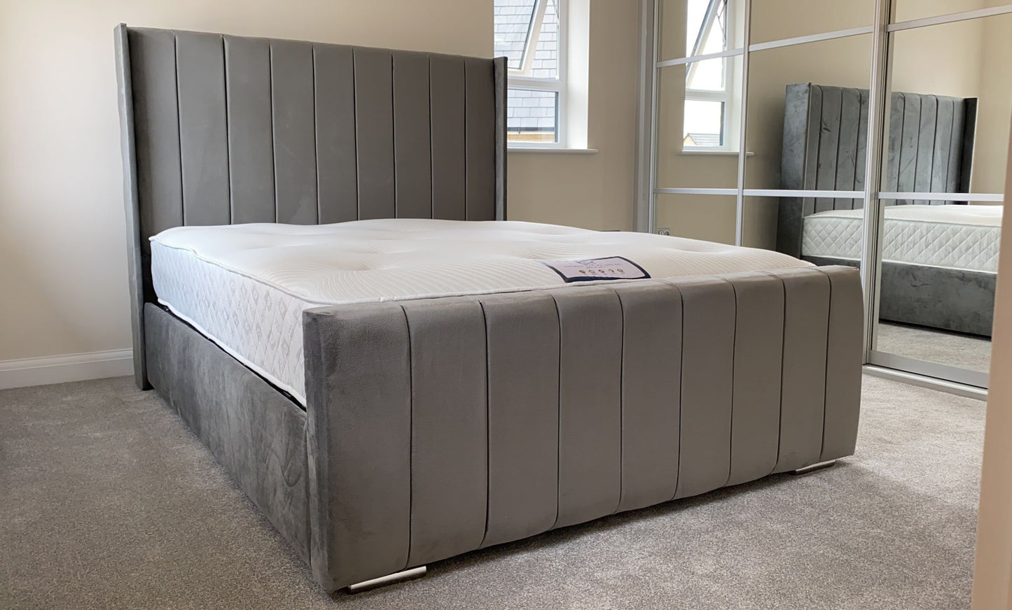 Allistair Panel Bed "Ottomon" Frame & Mattress Package