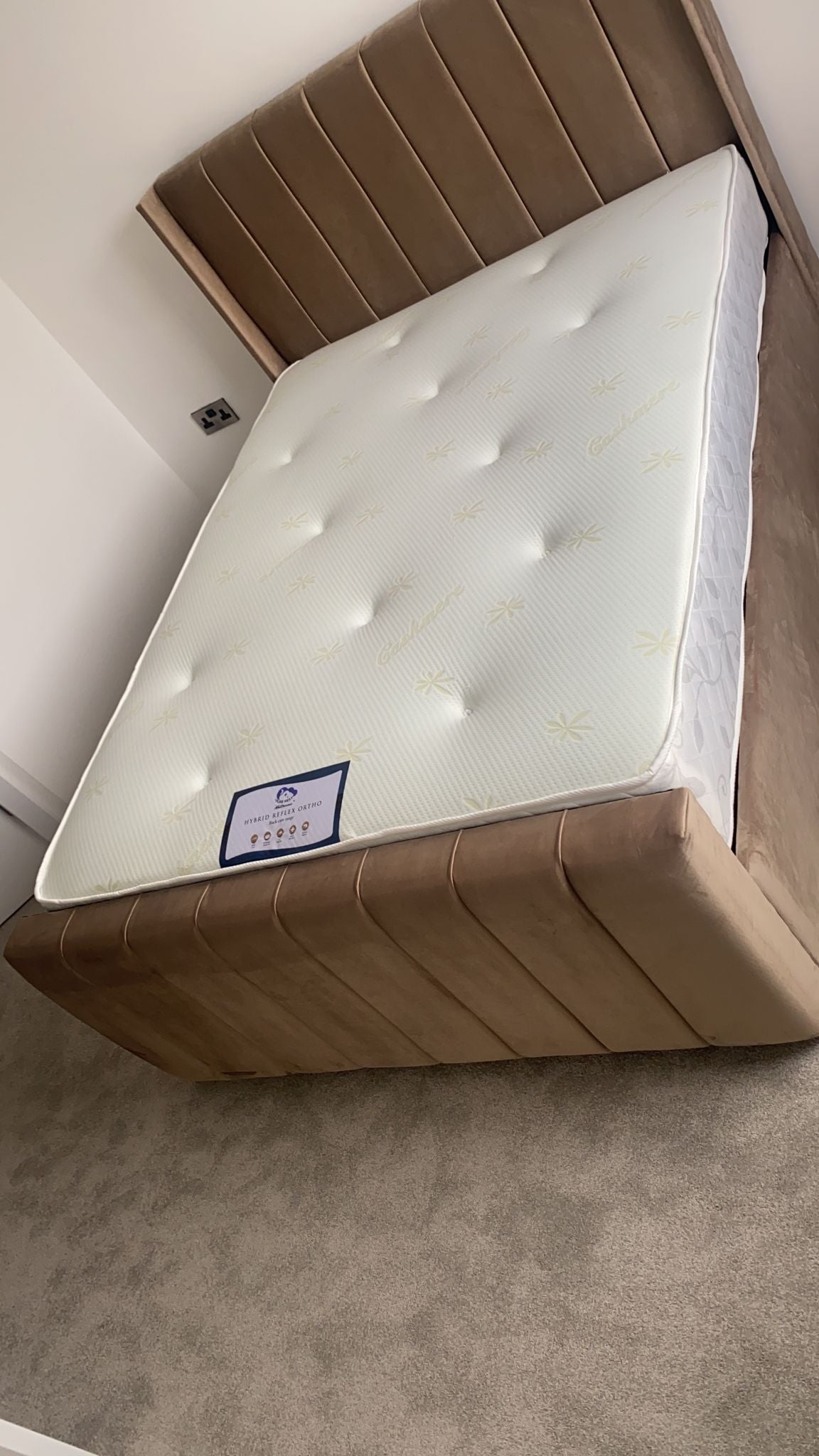 Allistair Panel Bed "Ottomon" Frame & Mattress Package