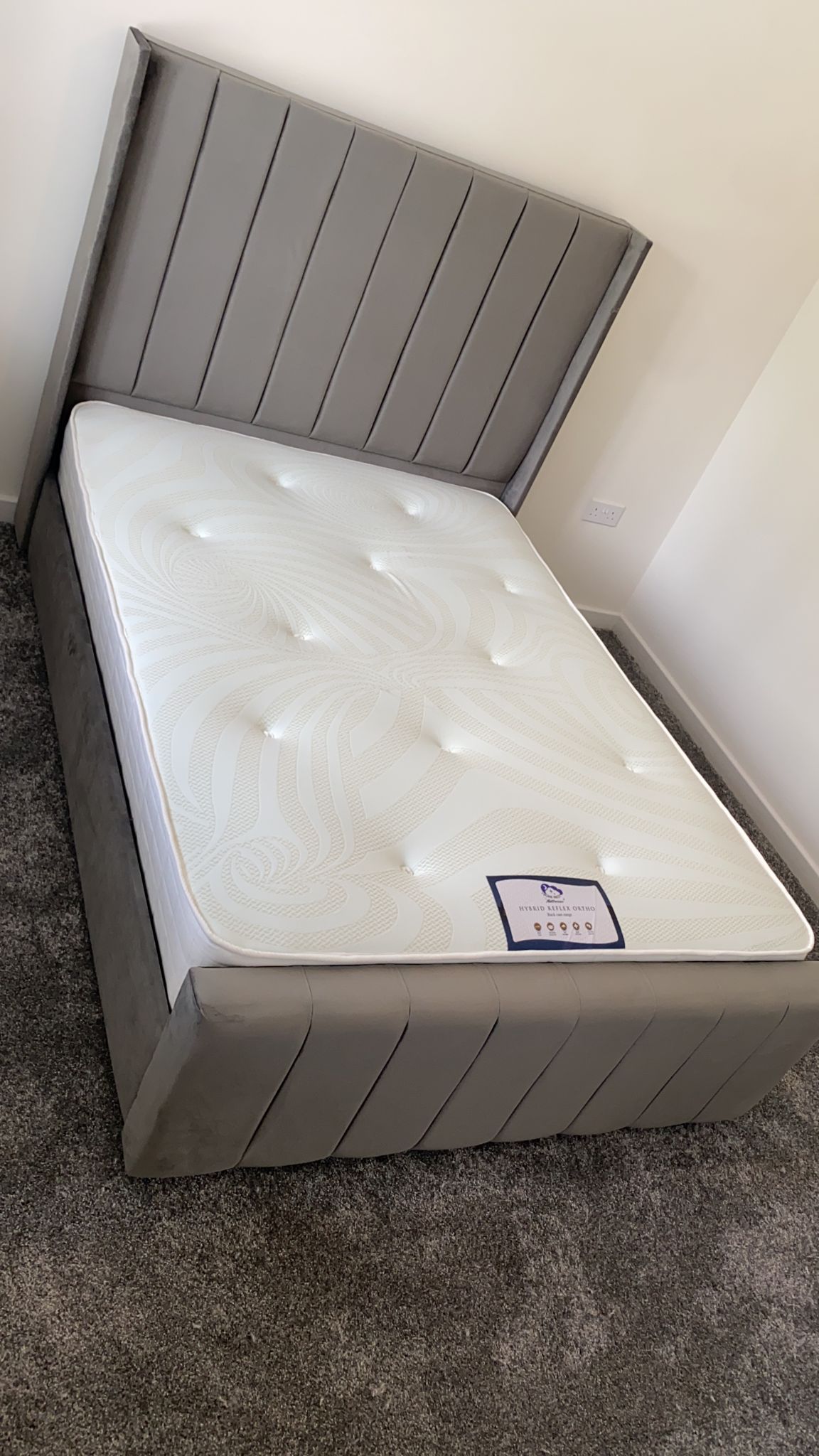 Allistair Panel Bed "Ottomon" Frame & Mattress Package