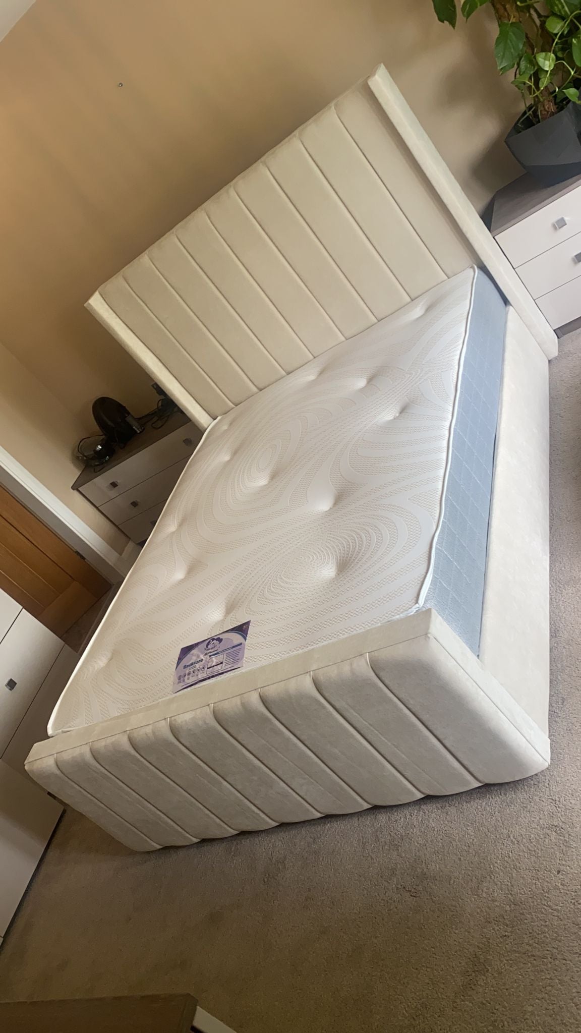 Allistair Panel Bed "Ottomon" Frame & Mattress Package