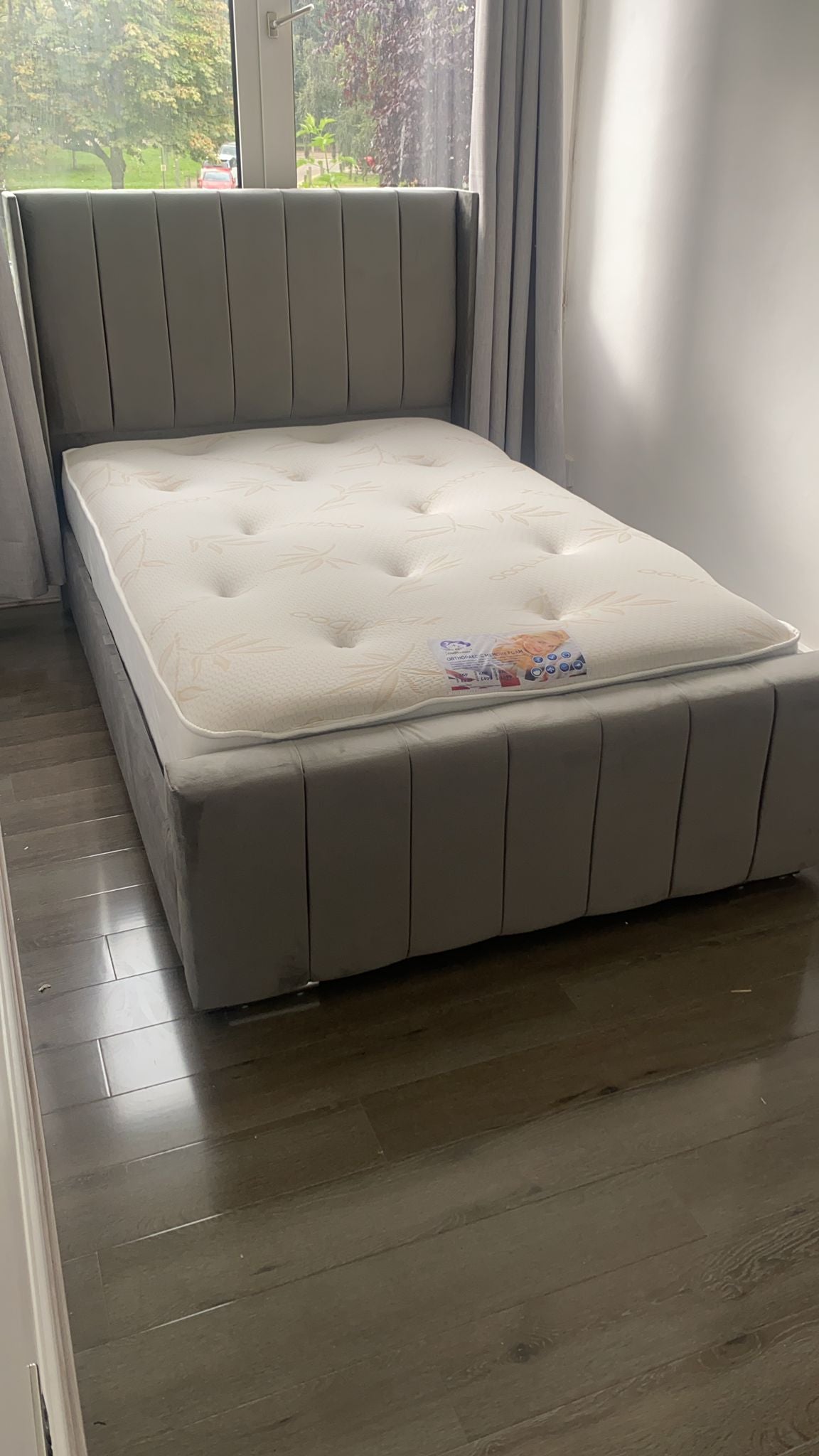 Allistair Panel Bed "Ottomon" Frame & Mattress Package