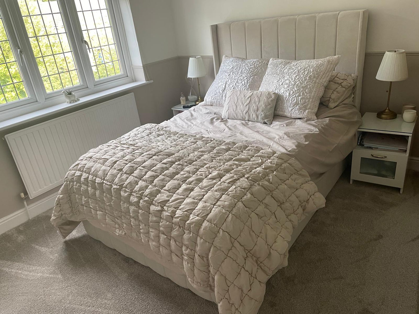 Allistair Panel Bed "Ottomon" Frame & Mattress Package