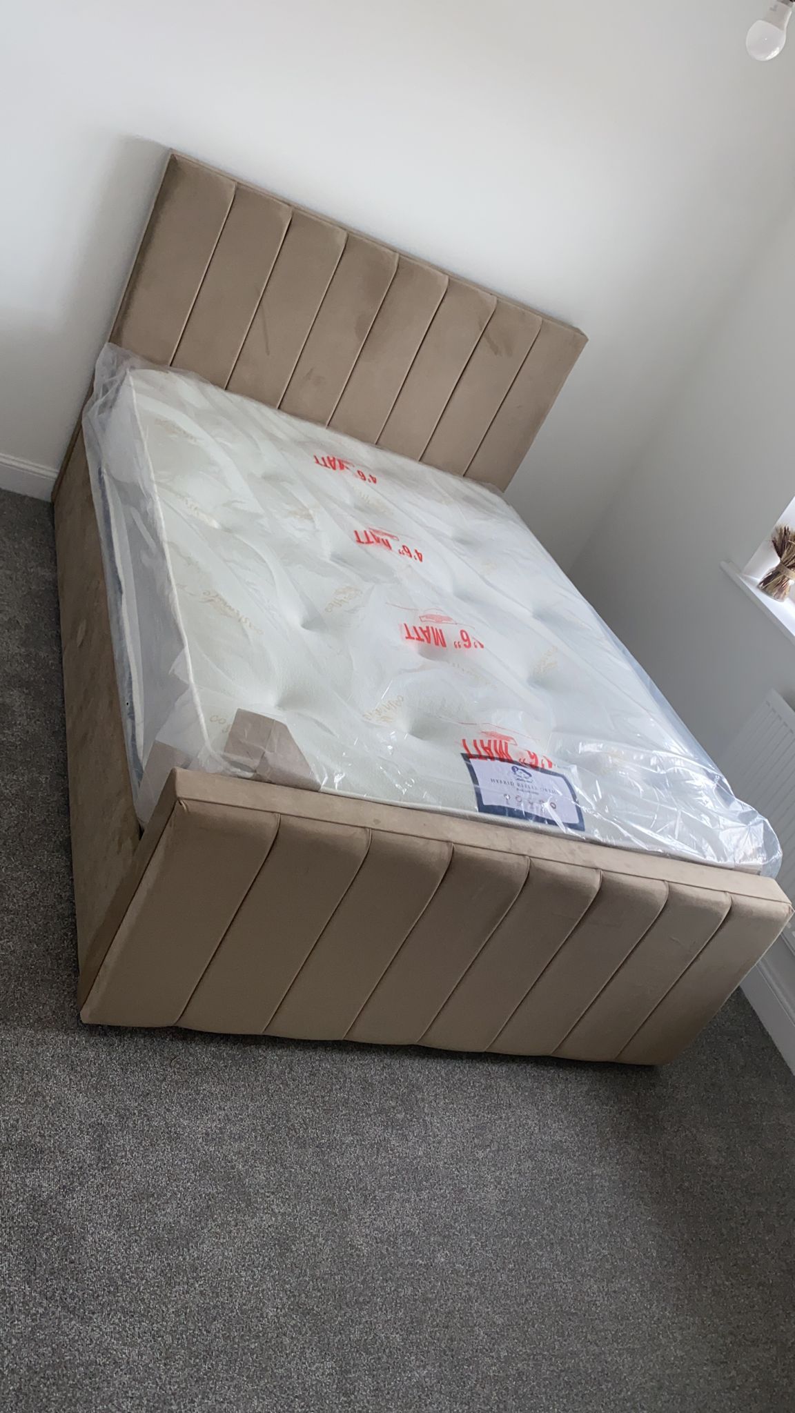Allistair Panel Bed "Ottomon" Frame & Mattress Package