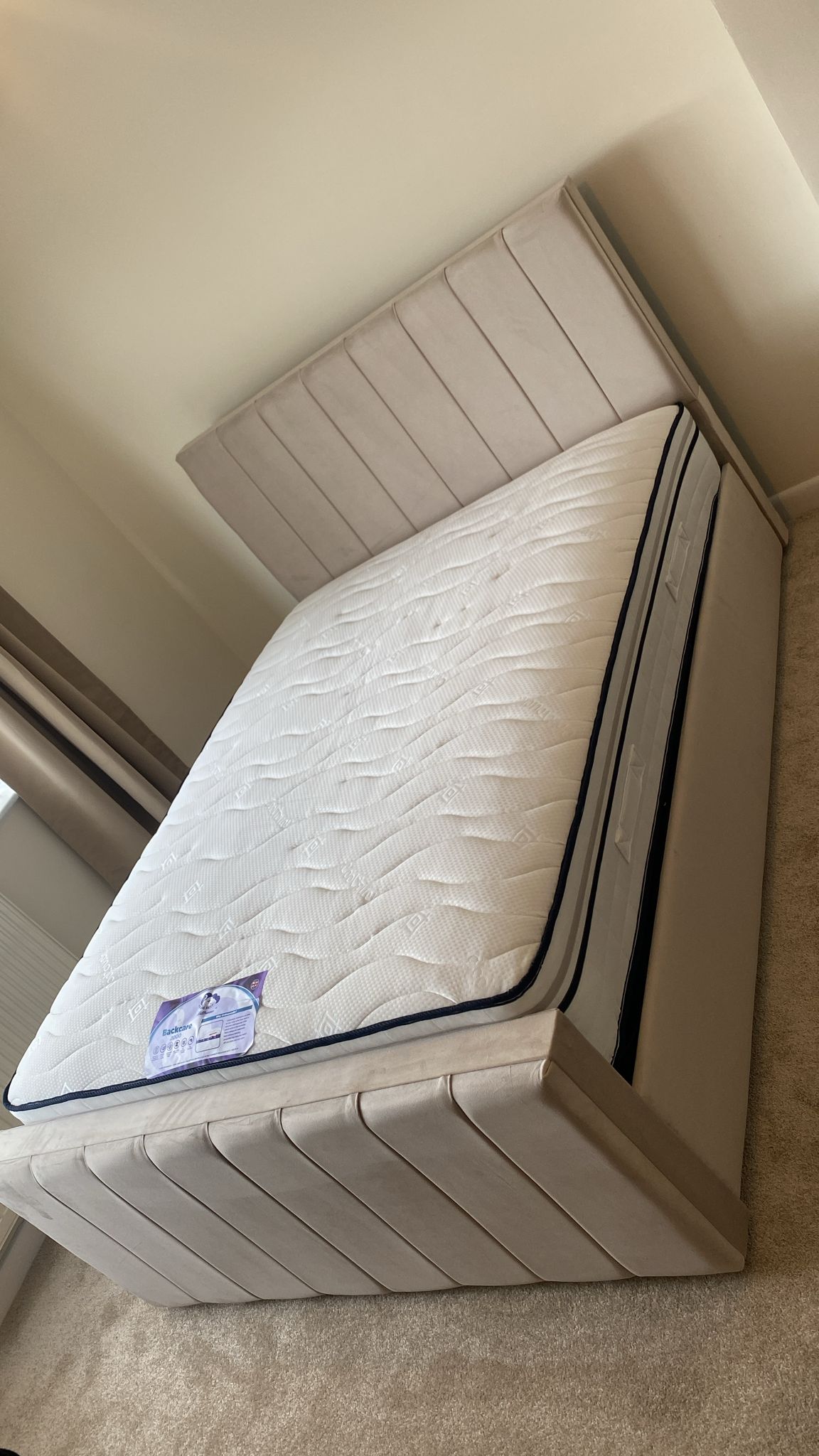 Allistair Panel Bed "Ottomon" Frame & Mattress Package