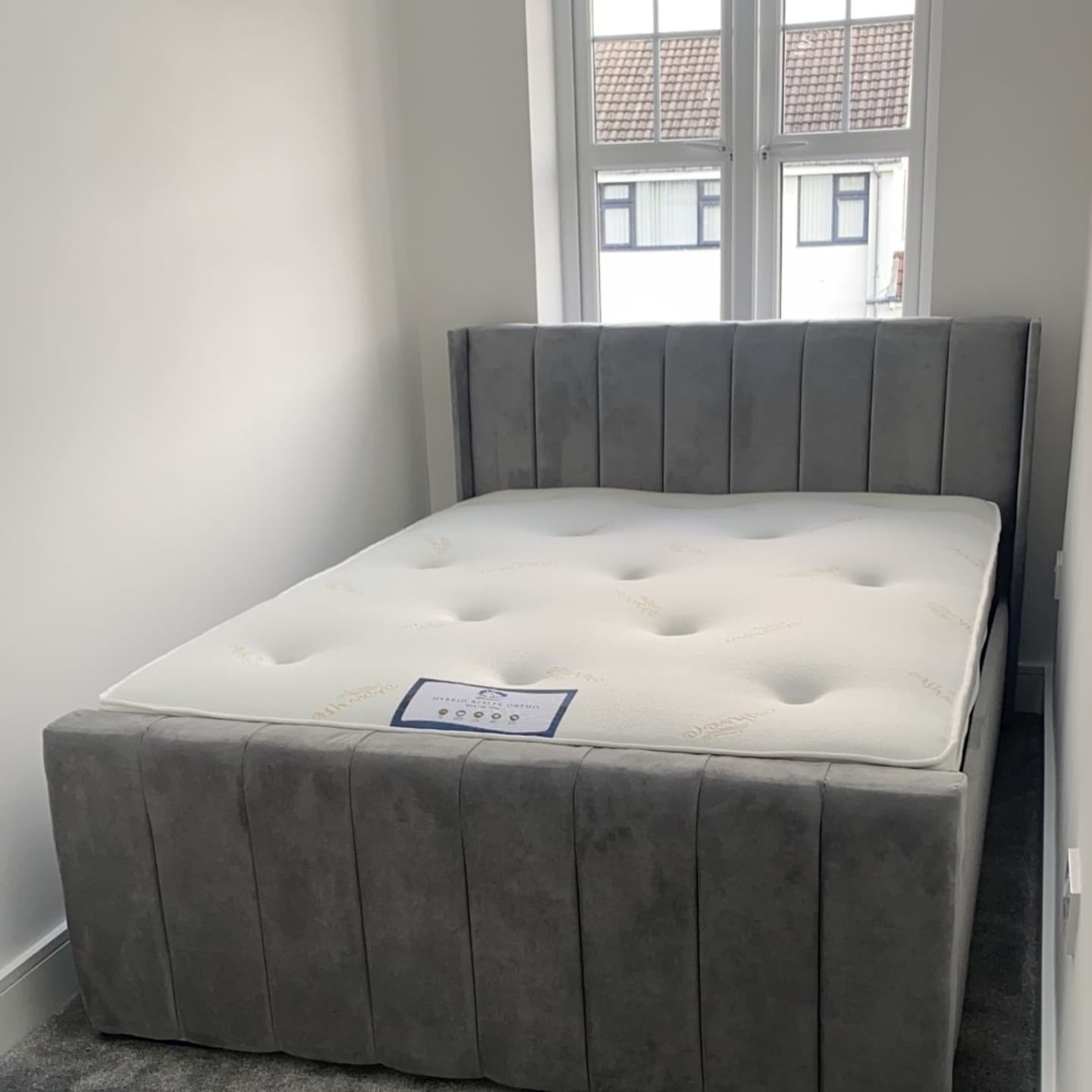 Allistair Panel Bed "Ottomon" Frame & Mattress Package