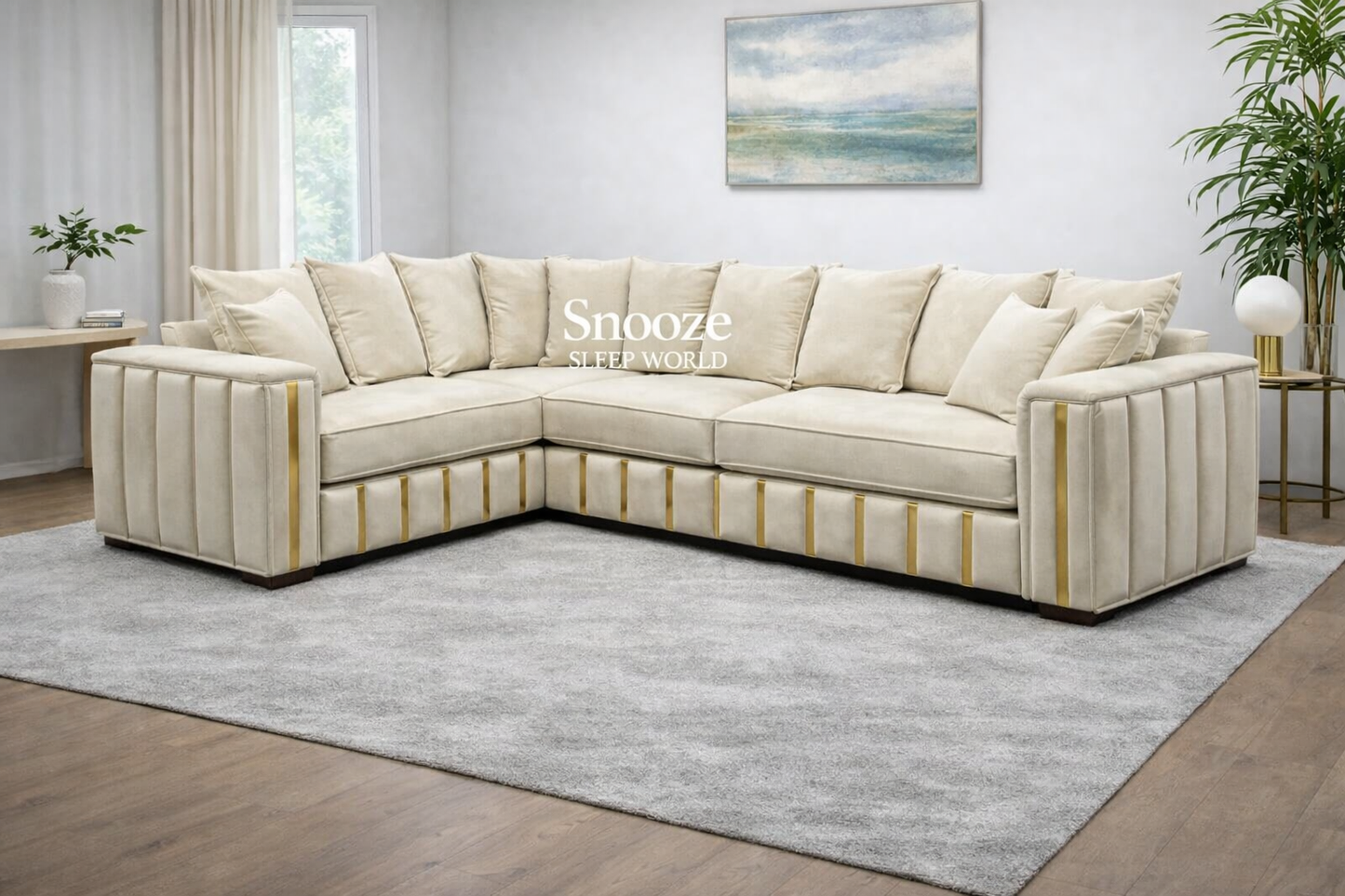 Mia L Corner 5/7 seater.