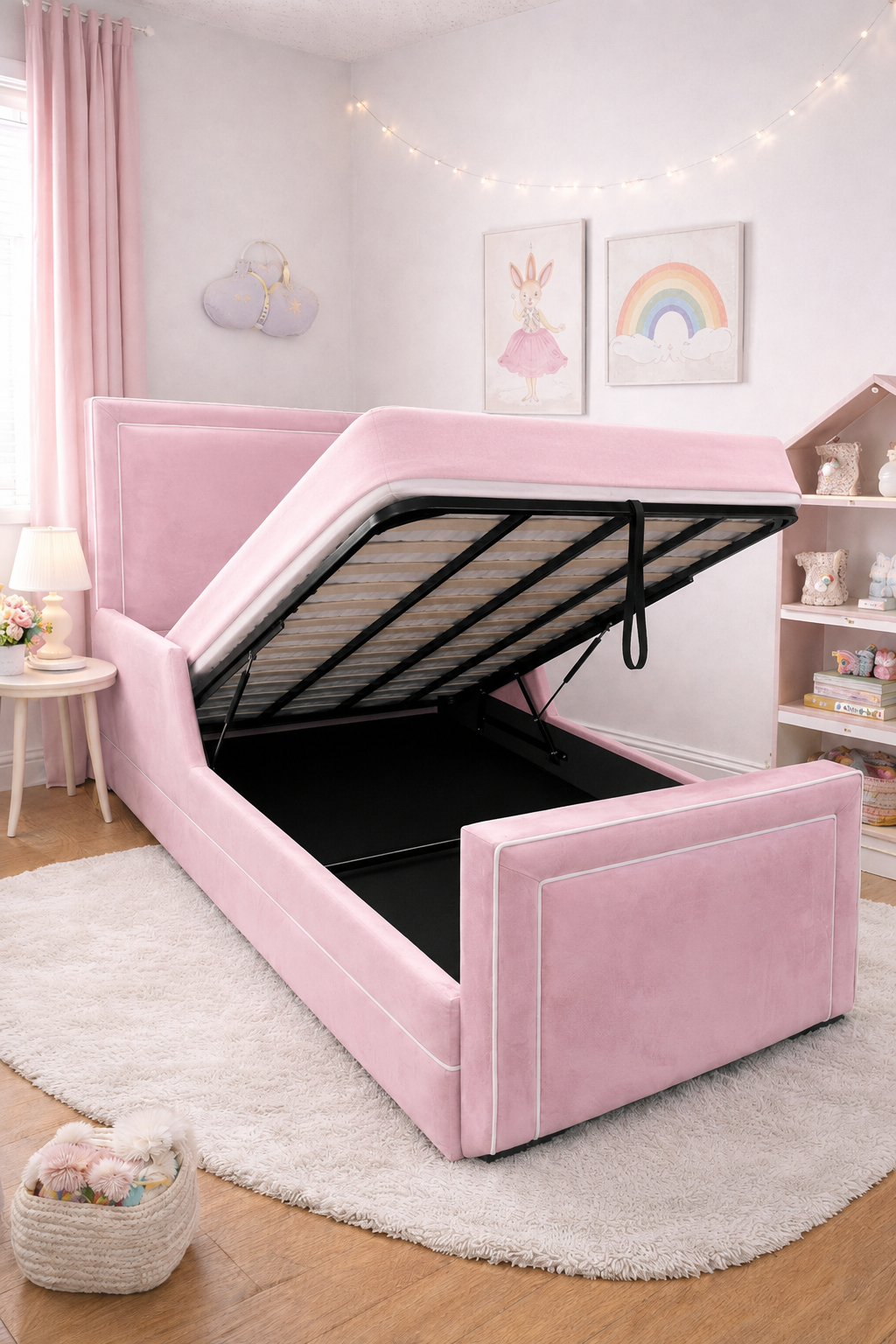 Elaya Panel Bed & Mattress Package