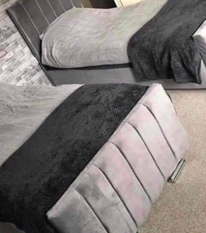 Allistair Panel Bed "Ottomon" Frame & Mattress Package
