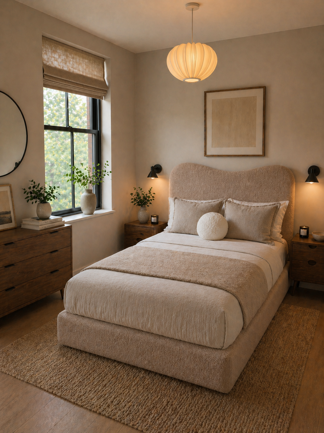 Boucle Cloud Bed & Mattress